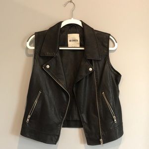Leather vest